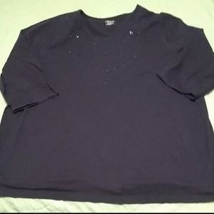 Liz and Me Navy Shirt size 3X